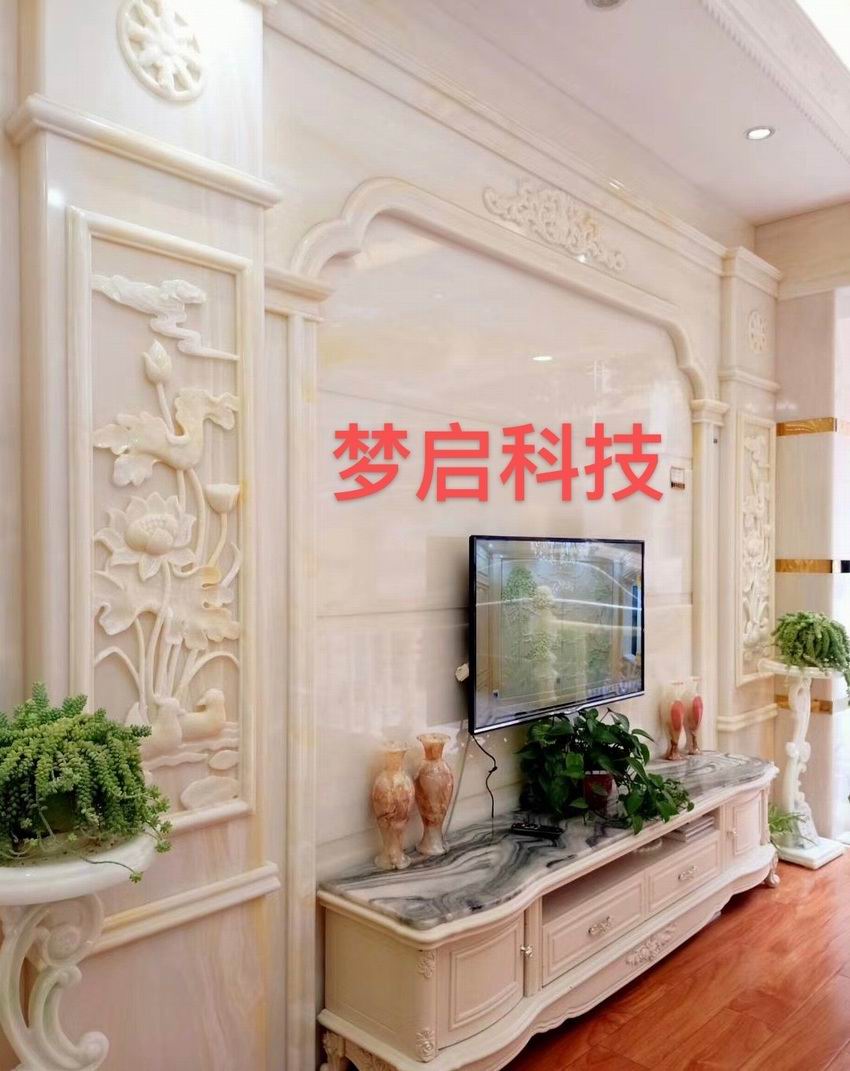 仿玉背景墙、罗马柱系列